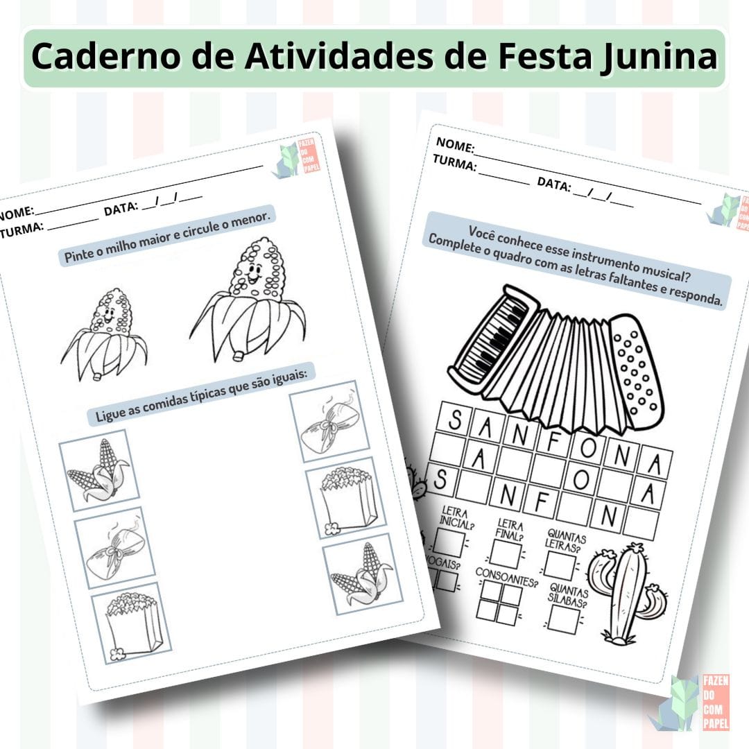 Caderno de Atividades de Festa Junina - Imagem 4