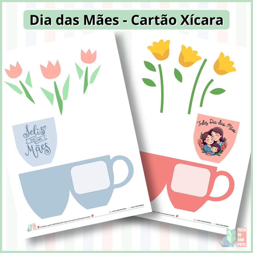 Dia das Mães - Cartão Xícara - Imagem 3