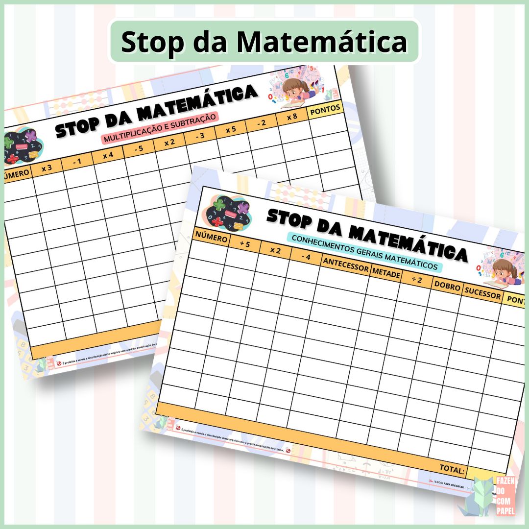 Stop da Matemática – Fazendo com Papel