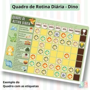 Quadro da Rotina Diária - Dino