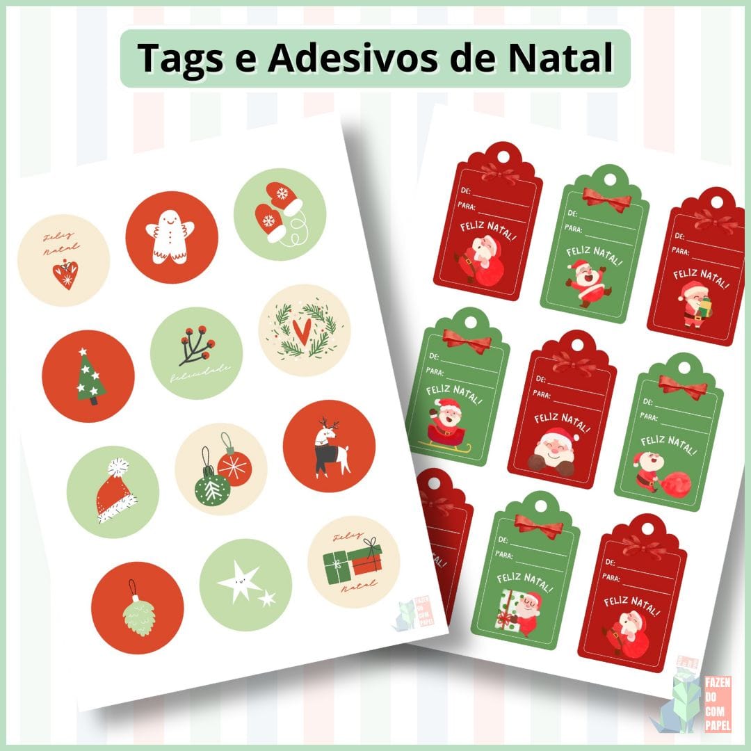 Tags e Adesivos de Natal - Imagem 3