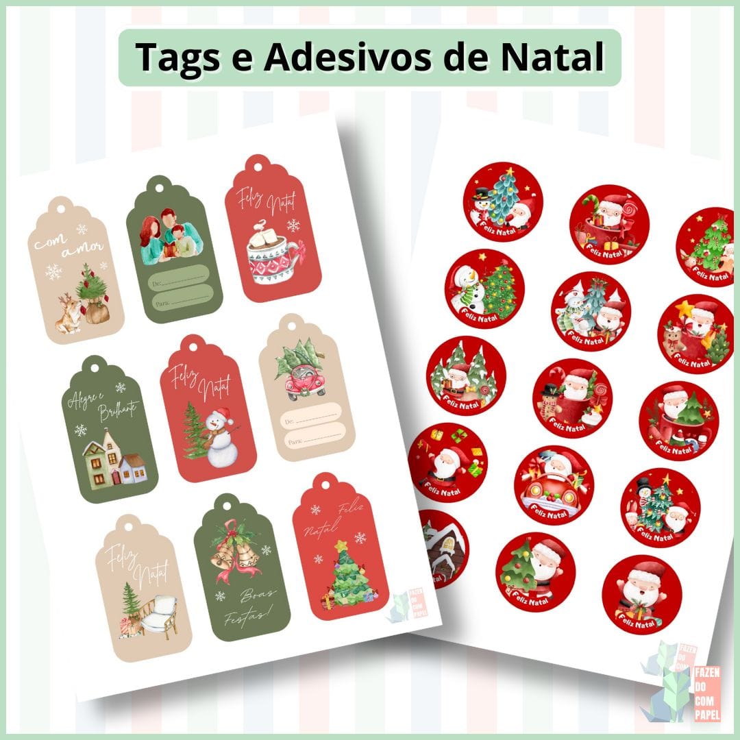 Tags e Adesivos de Natal - Imagem 4