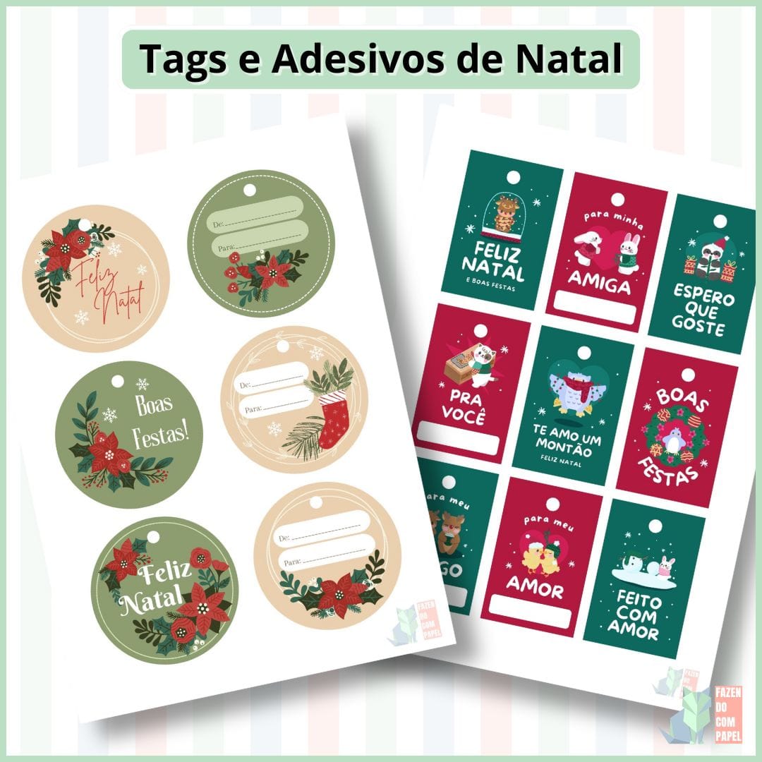 Tags e Adesivos de Natal - Imagem 5