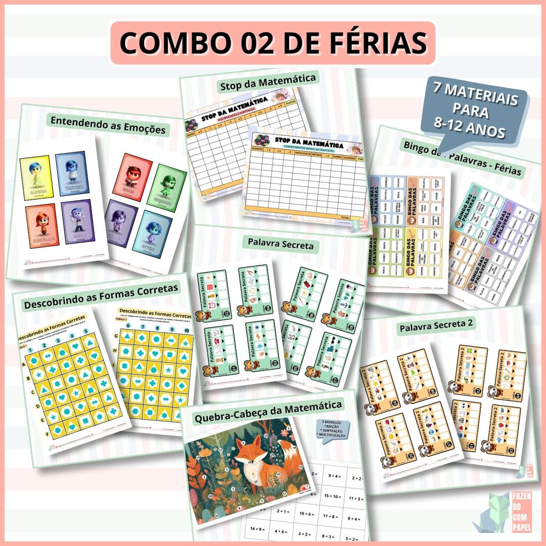 Combo 02 de Férias