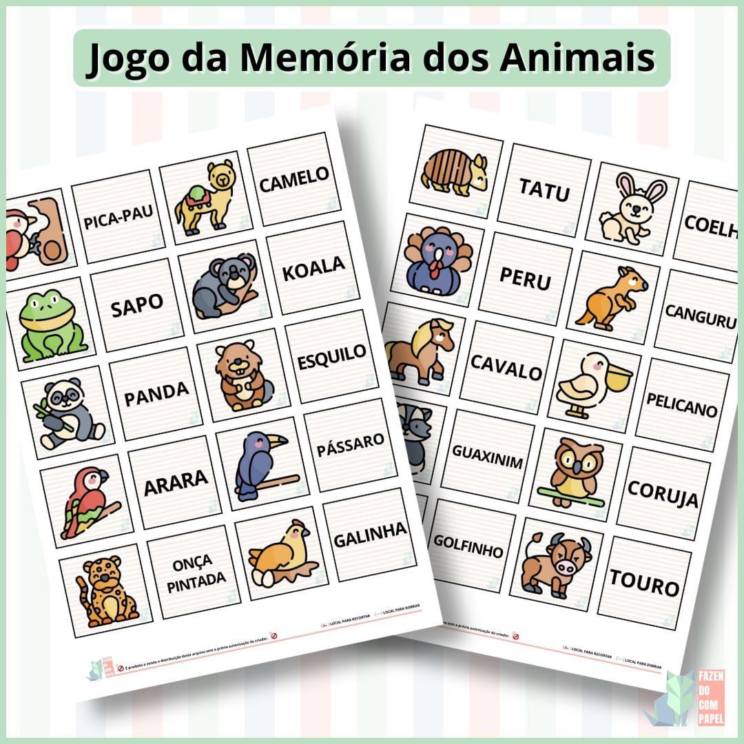 Jogo da Memória dos Animais - Imagem 4