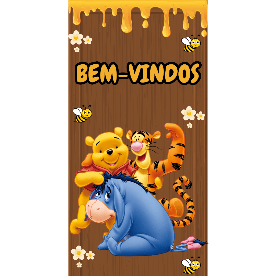 Painel de Porta Ursinho Pooh