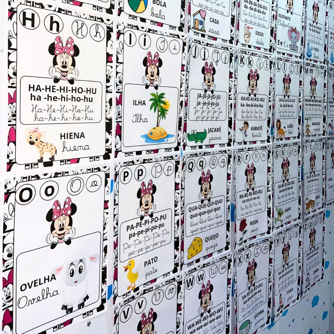 Silabário Simples de Parede Minnie - Imagem 2