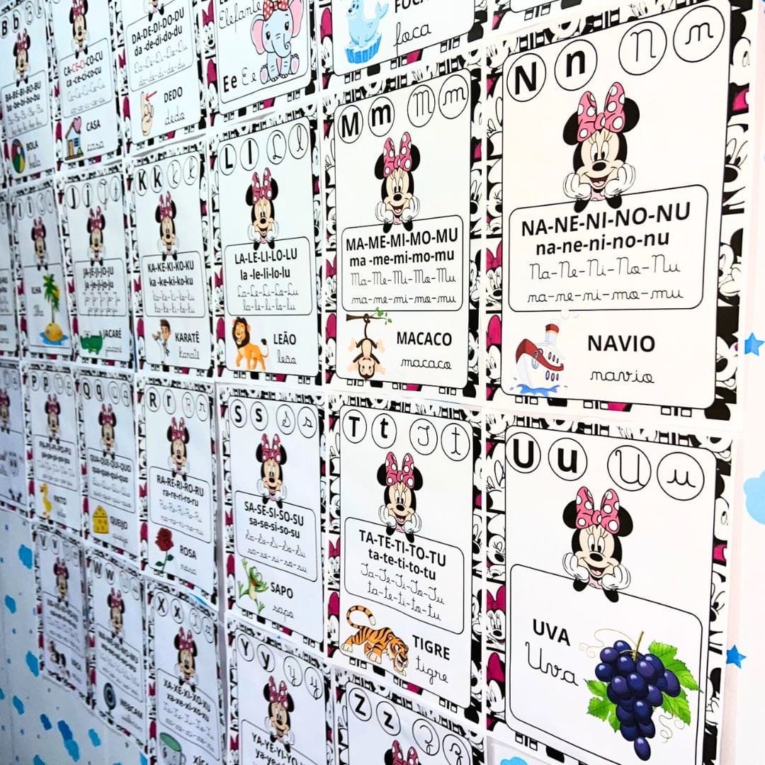 Silabário Simples de Parede Minnie - Imagem 3
