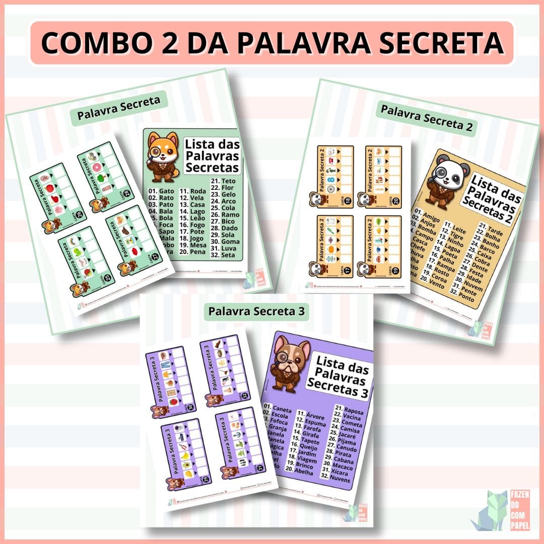 Combo 2 da Palavra Secreta