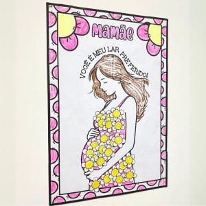 Cartaz Colaborativo Dia das Mães