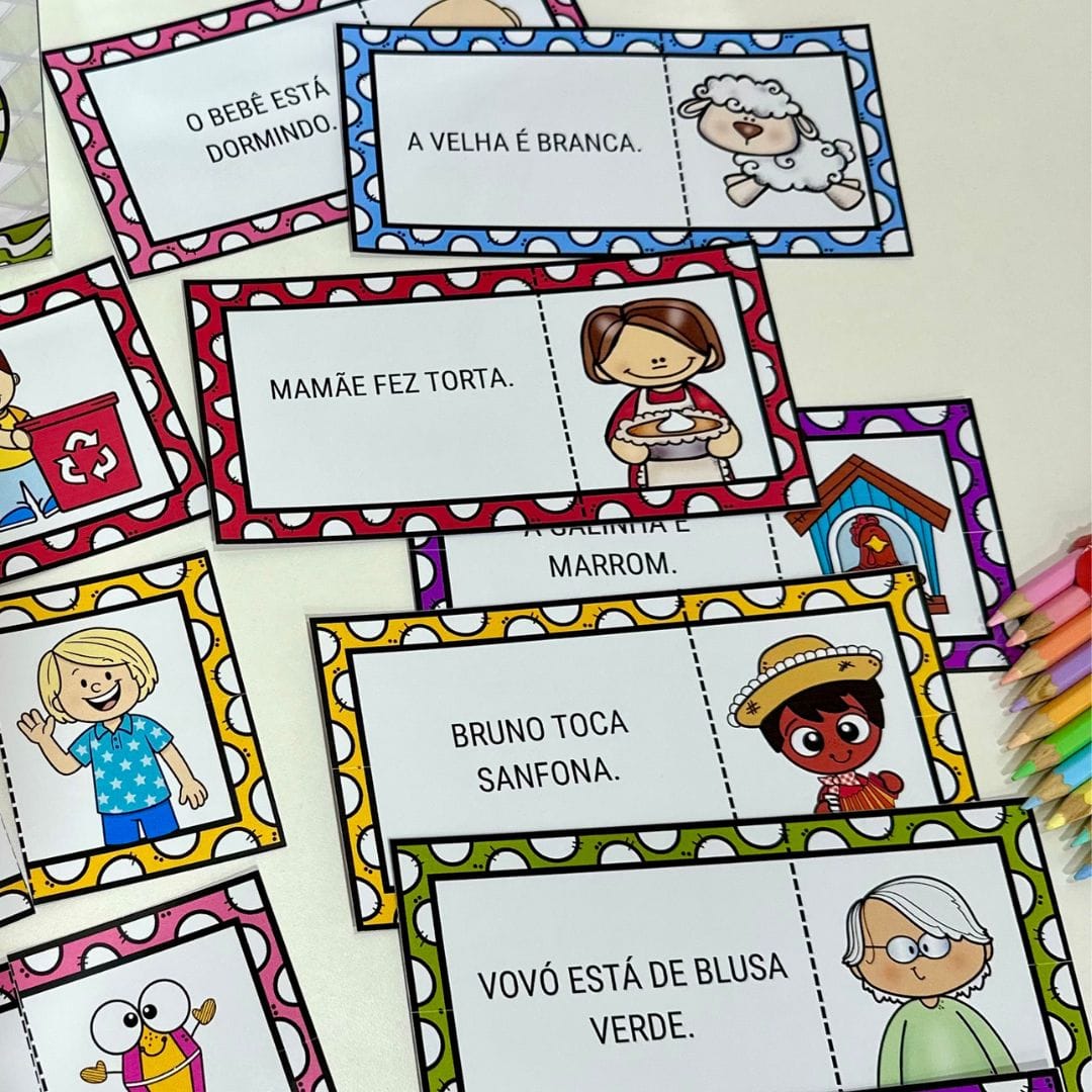 Quebra-cabeça das Frases Sílabas Complexas - Imagem 3