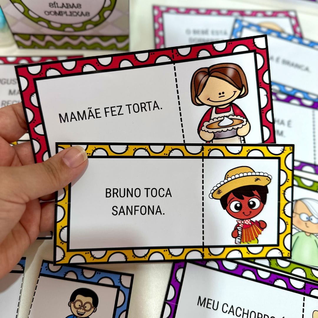 Quebra-cabeça das Frases Sílabas Complexas - Imagem 4