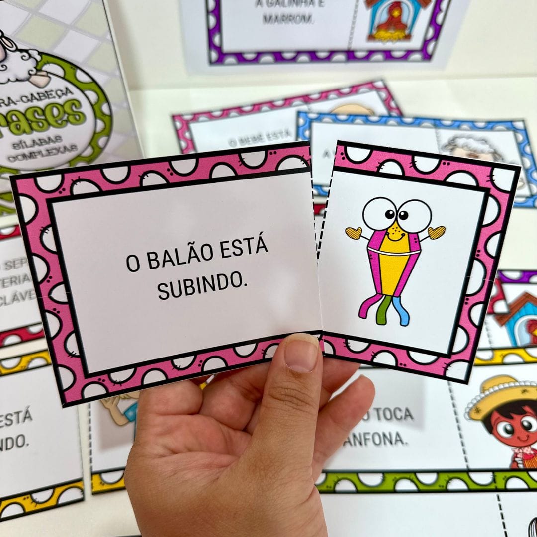 Quebra-cabeça das Frases Sílabas Complexas - Imagem 5