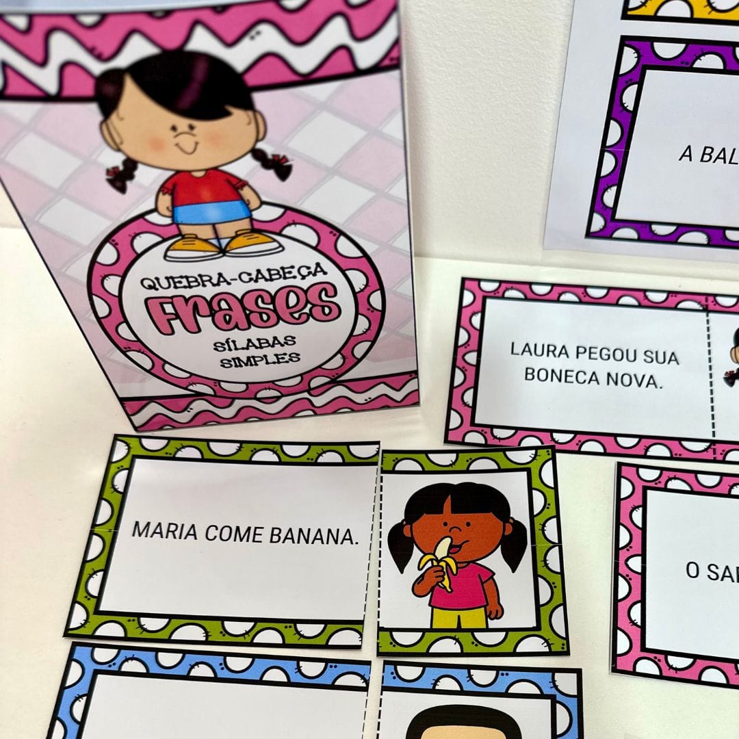 Quebra-cabeça das Frases Sílabas Simples - Imagem 4