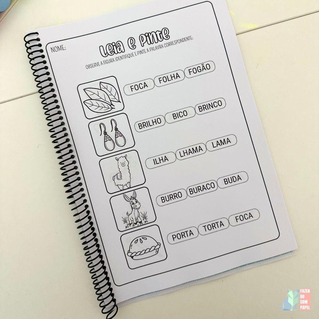 Leia e Pinte - Sílabas Complexas - Imagem 2
