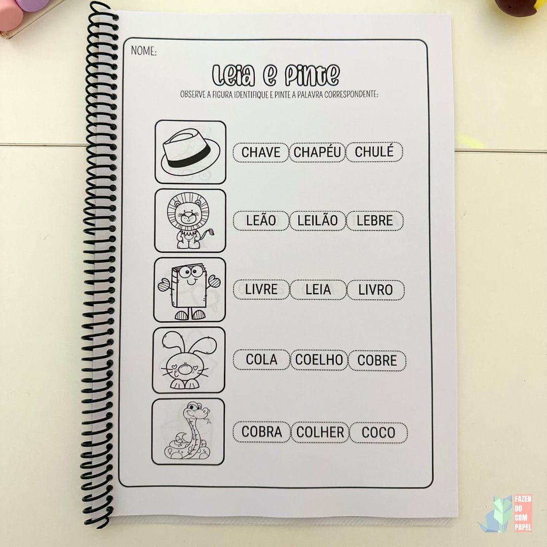 Leia e Pinte - Sílabas Complexas - Imagem 5