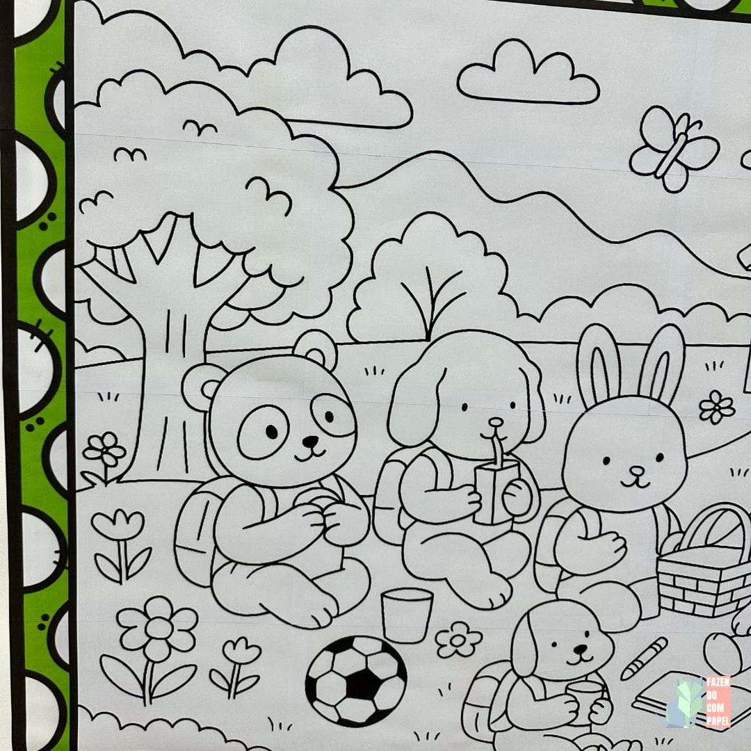 Painel para Colorir Volta às Aulas - Imagem 3