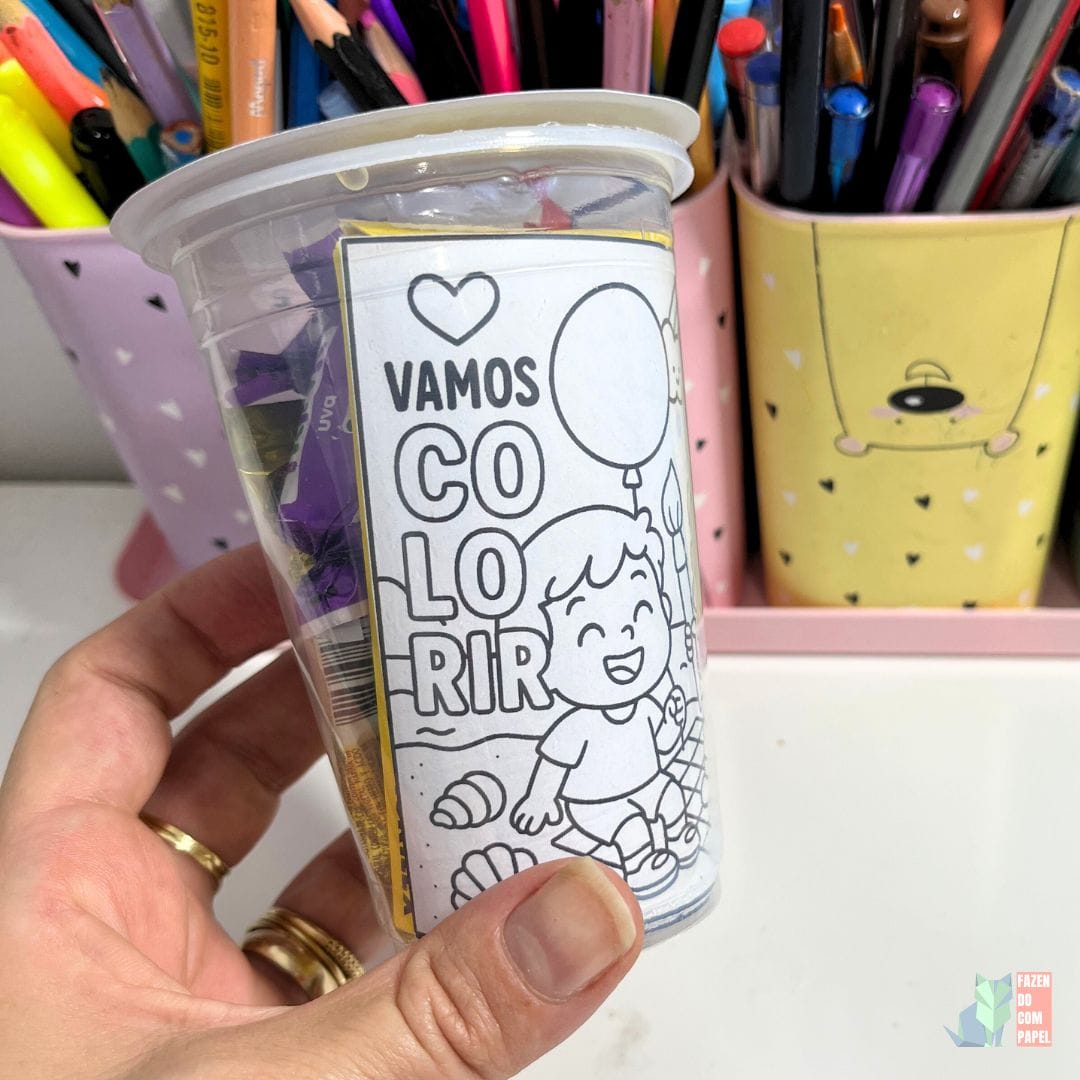 Lembrancinha no Copo - Dia das Crianças - Imagem 2