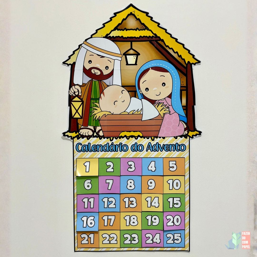Calendário do Advento Presépio
