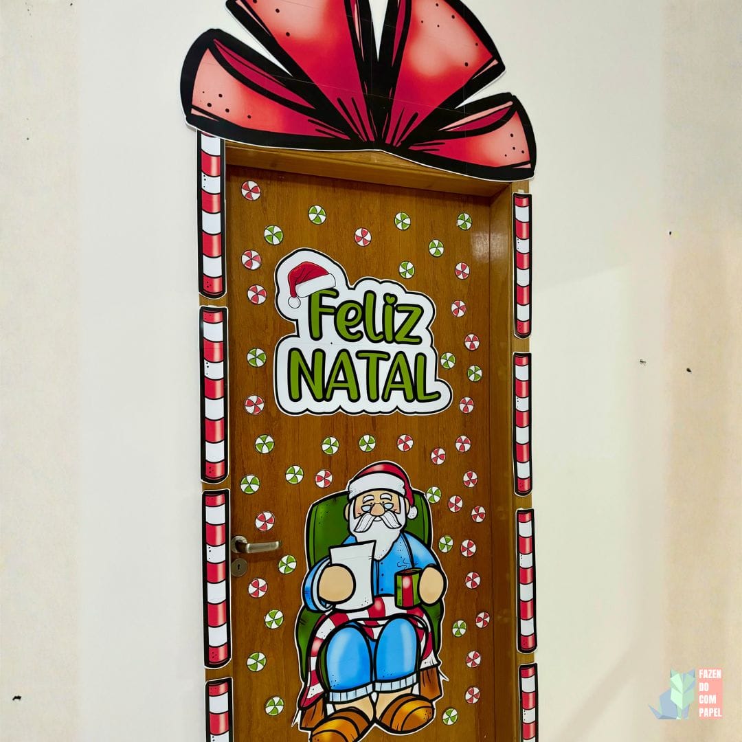 Decoração de Porta Papai Noel