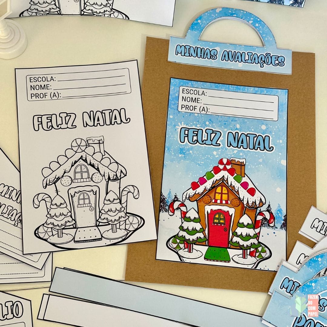 Kit Capas de Atividades Casinha de Natal - Imagem 2
