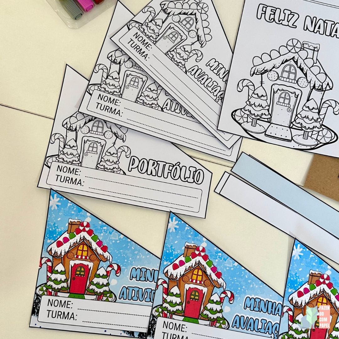 Kit Capas de Atividades Casinha de Natal - Imagem 3