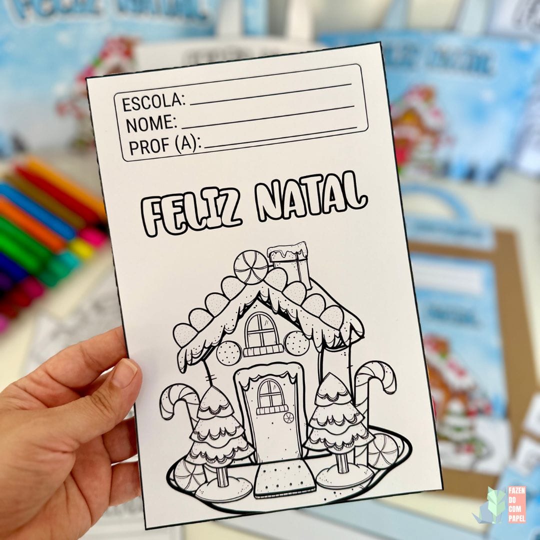 Kit Capas de Atividades Casinha de Natal - Imagem 4