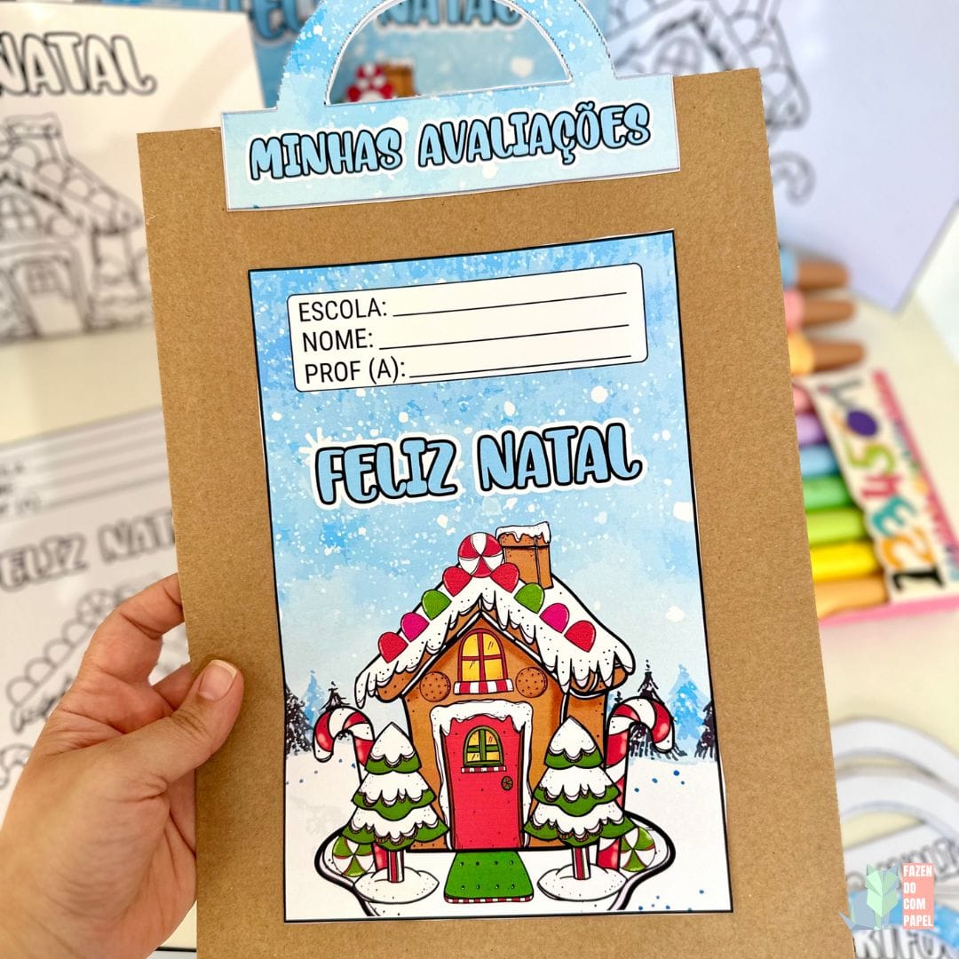 Kit Capas de Atividades Casinha de Natal - Imagem 5