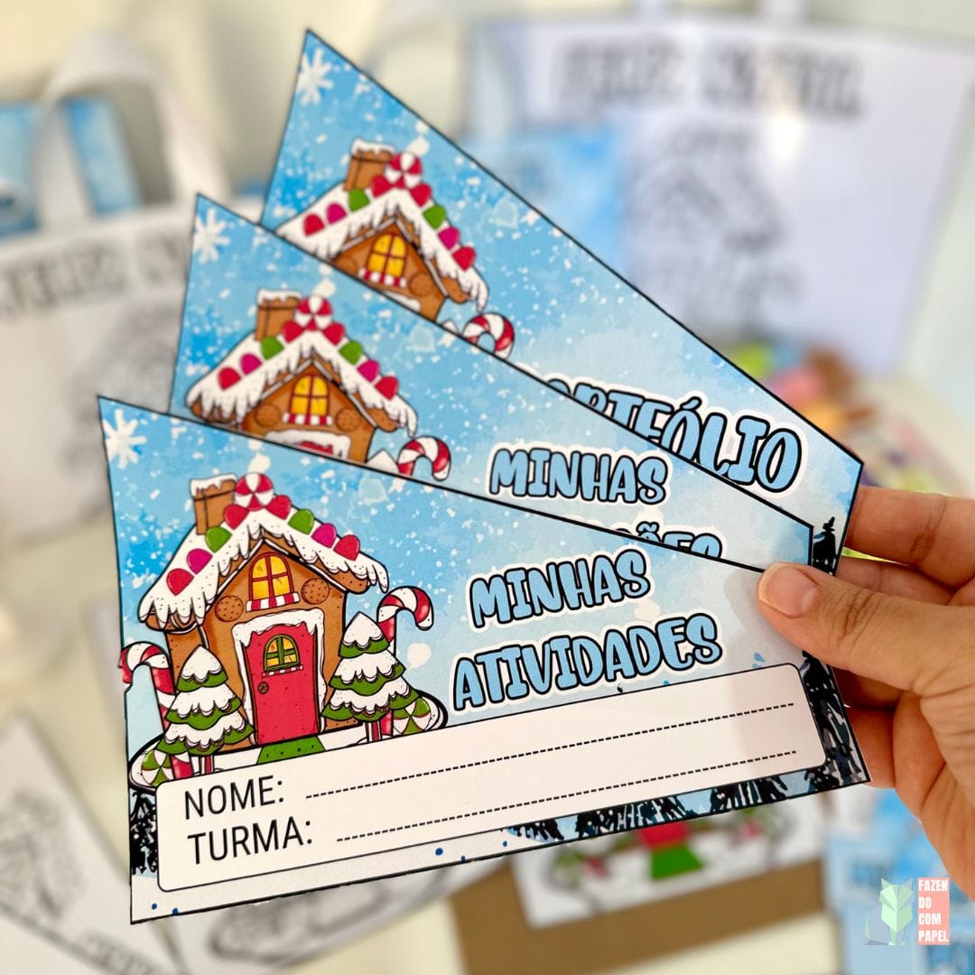 Kit Capas de Atividades Casinha de Natal - Imagem 6