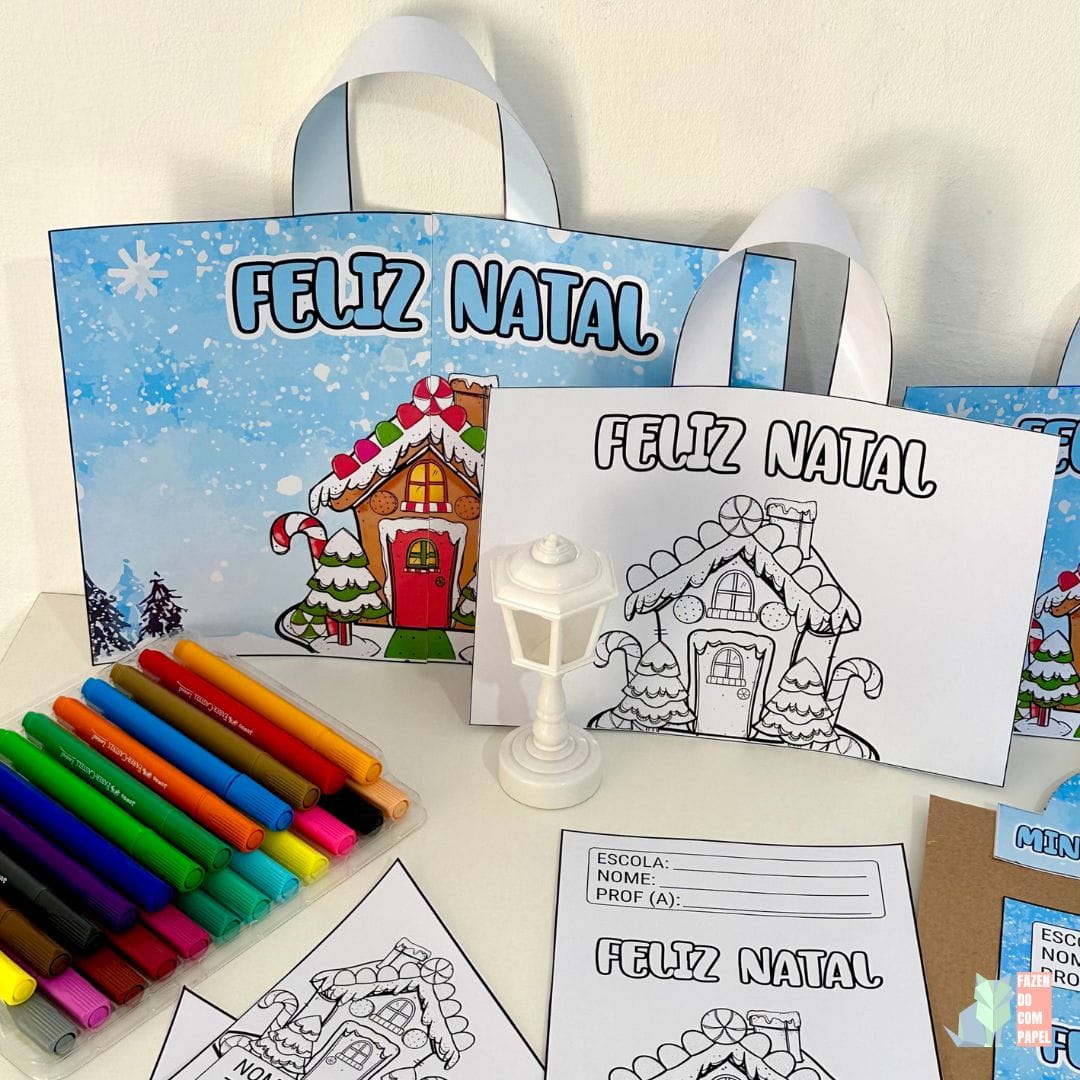 Kit Capas de Atividades Casinha de Natal - Imagem 9