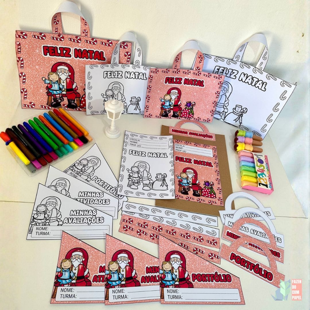Kit Capas de Atividades Papai Noel