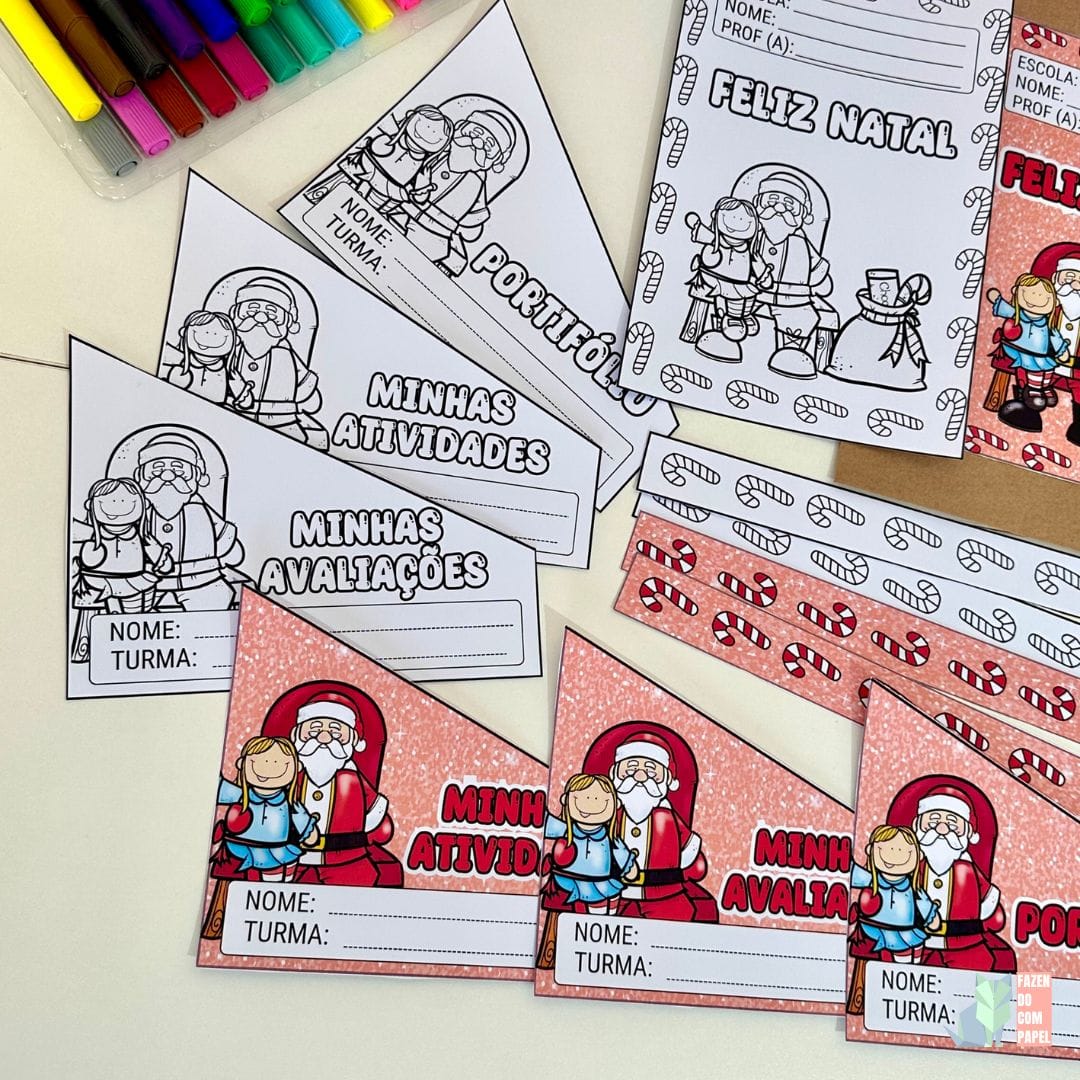 Kit Capas de Atividades Papai Noel - Imagem 3