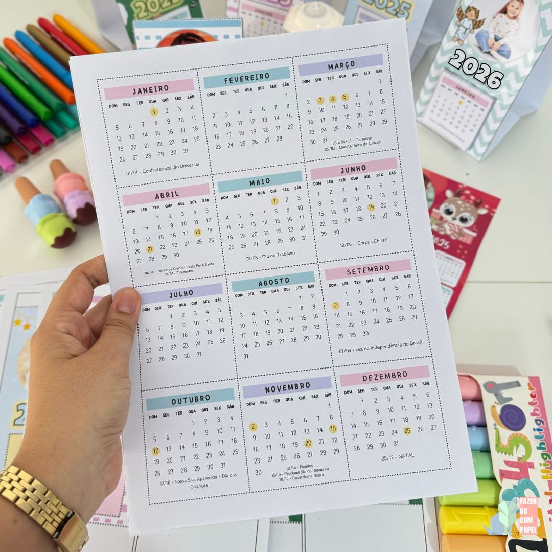 Calendários de Mesa 2026 - Imagem 7