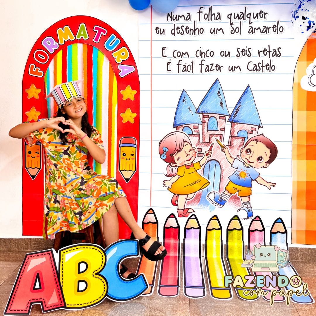 Cenário Formatura Aquarela - Imagem 2