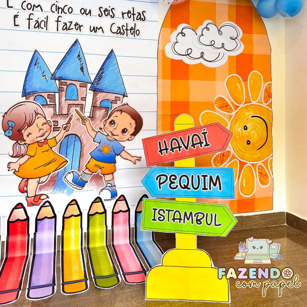 Cenário Formatura Aquarela - Imagem 3