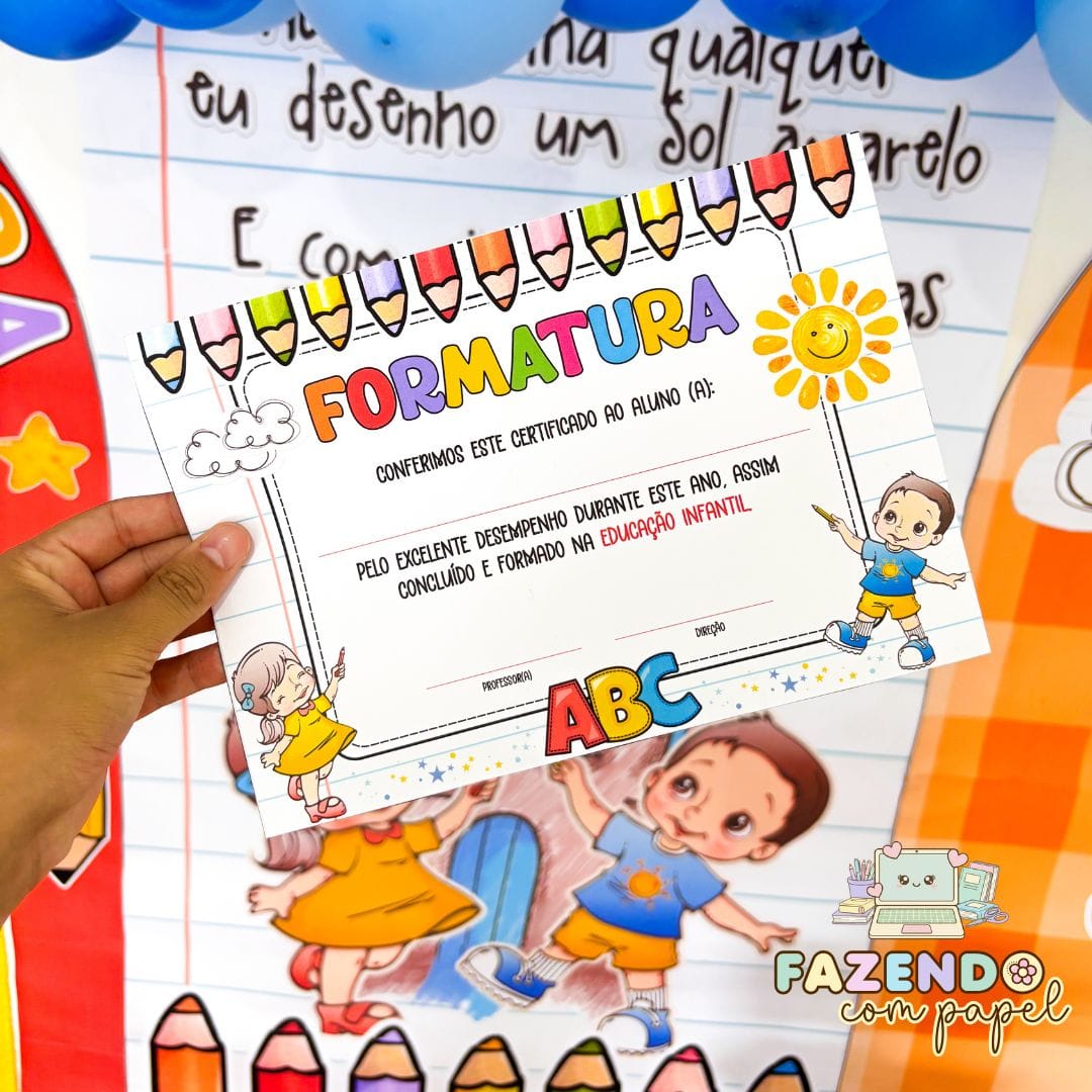 Cenário Formatura Aquarela - Imagem 5