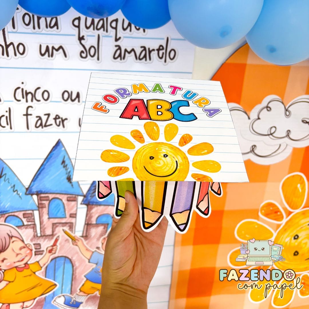 Cenário Formatura Aquarela - Imagem 6