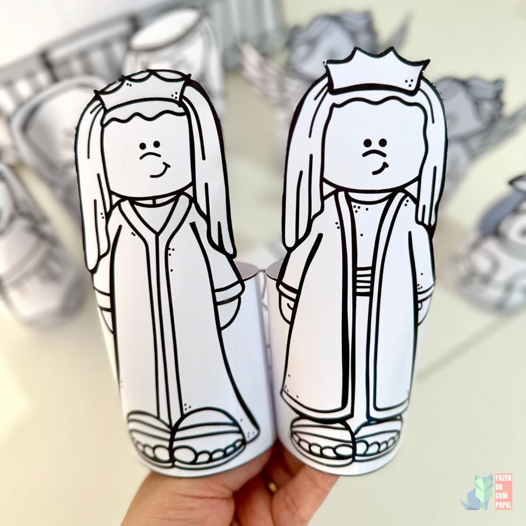 Presépio 3D para Colorir - Imagem 7