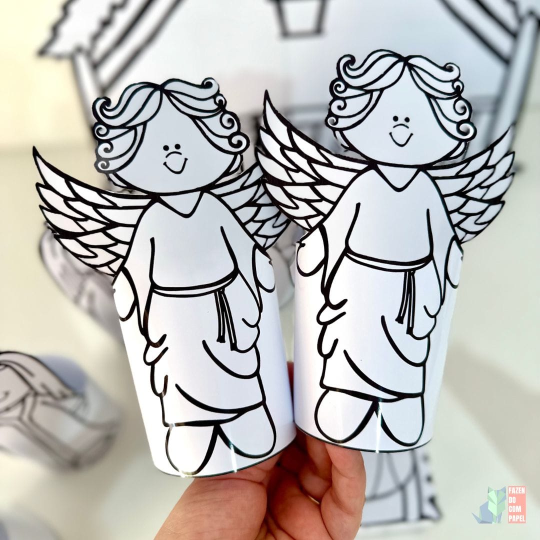 Presépio 3D para Colorir - Imagem 8