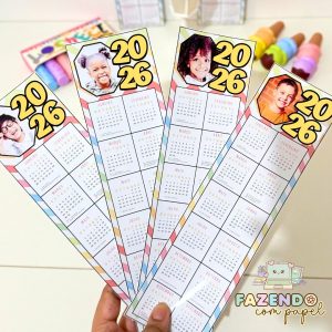 Calendário Marca Páginas 2026