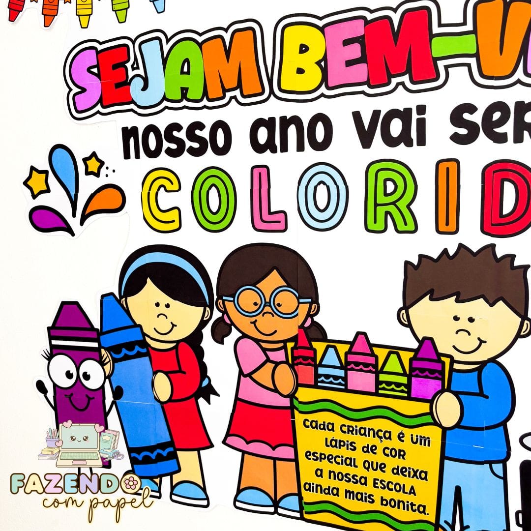 Painel Volta às Aulas Colorido - Imagem 2