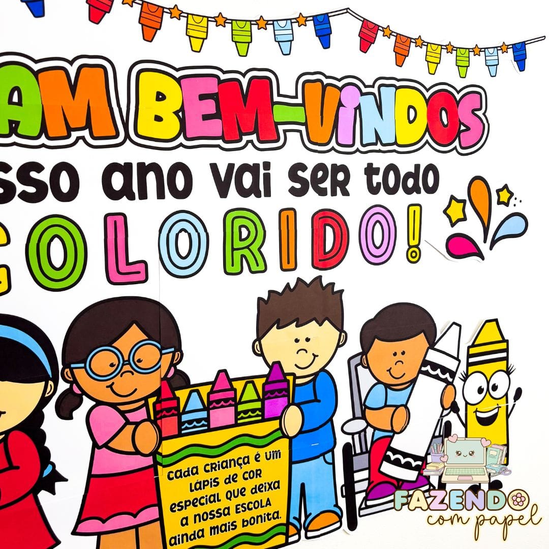 Painel Volta às Aulas Colorido - Imagem 3