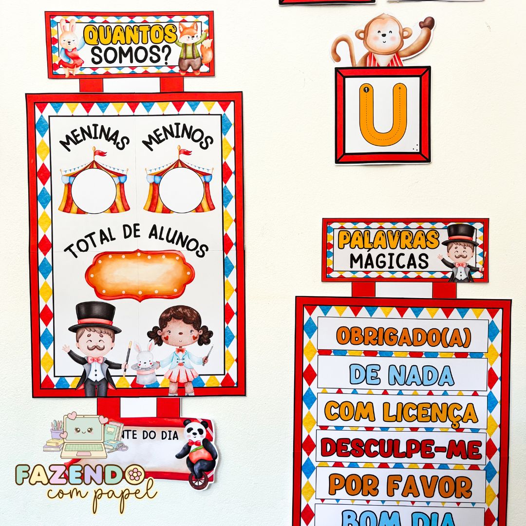 Kit Sala Circo Mágico dos Bichinhos - Imagem 9