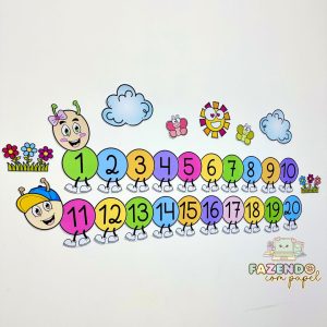 Centopeia Numerais de 1 a 20