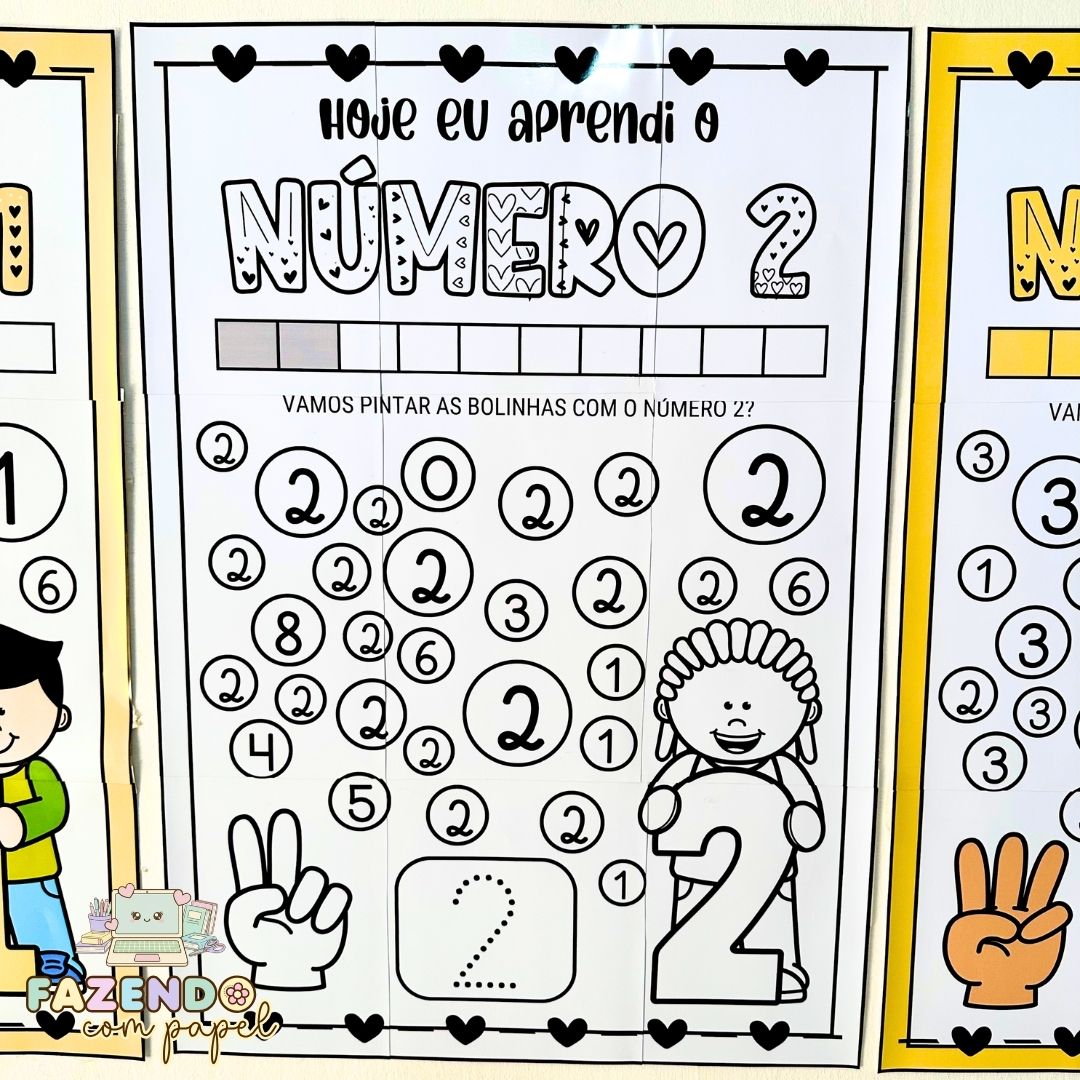 Cartaz Numerais de 1 a 10 - Imagem 4