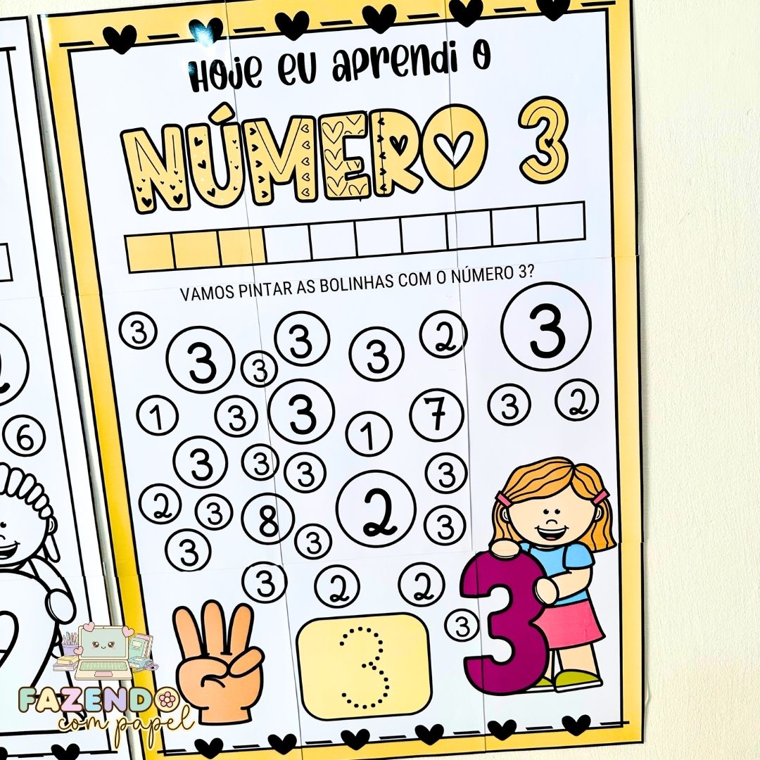 Cartaz Numerais de 1 a 10 - Imagem 5