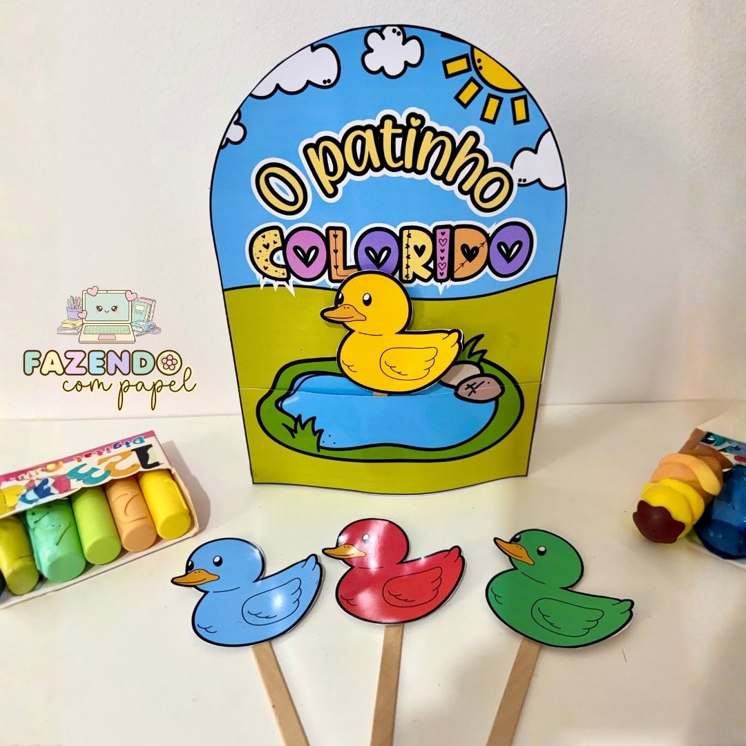 Luva Patinho Colorido