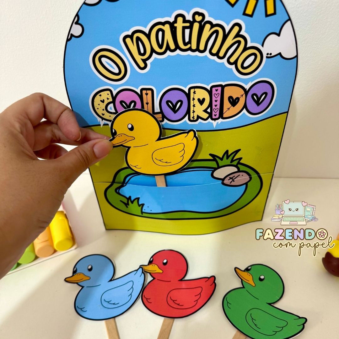 Luva Patinho Colorido - Imagem 2