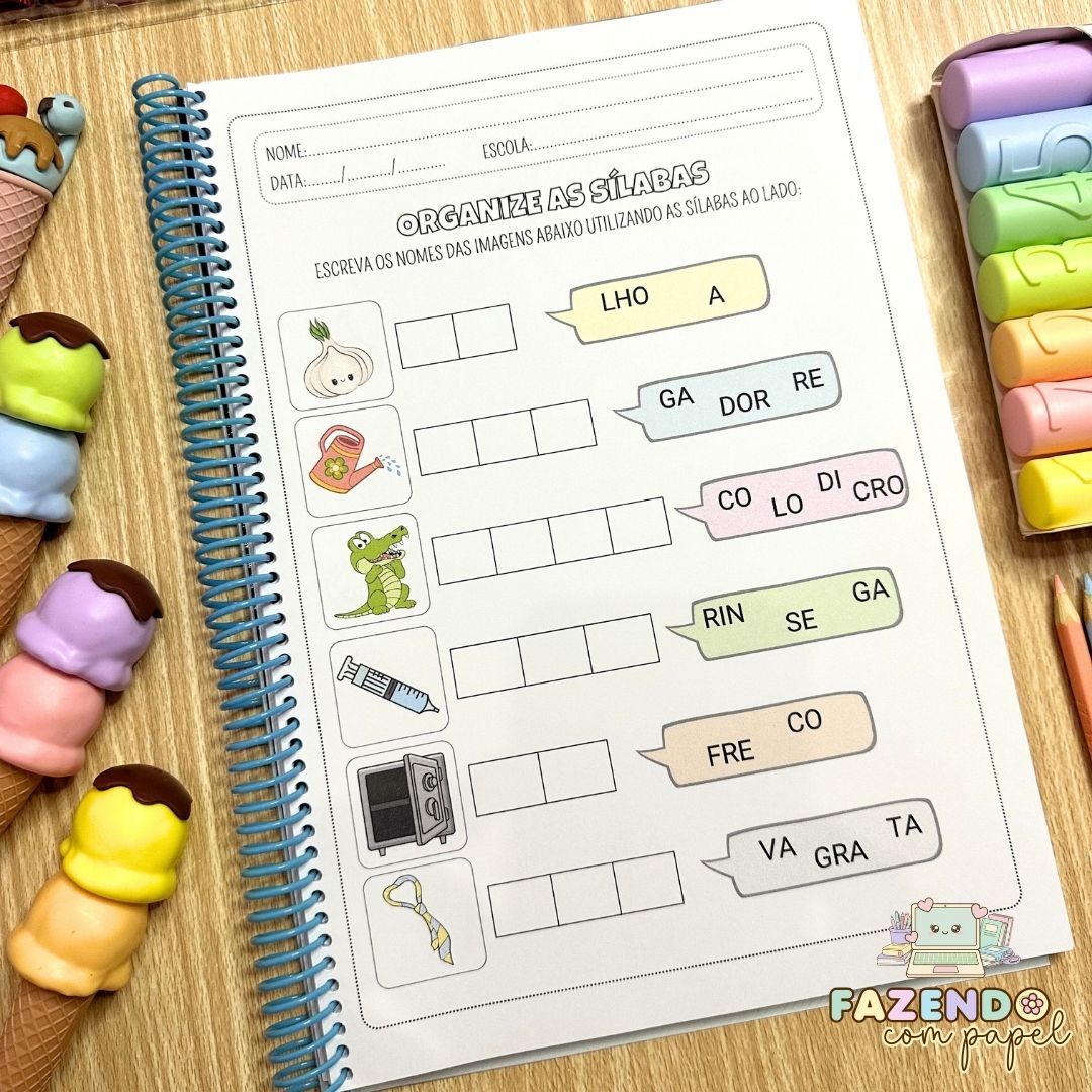 Organize as Sílabas - Sílabas Complexas - Imagem 2