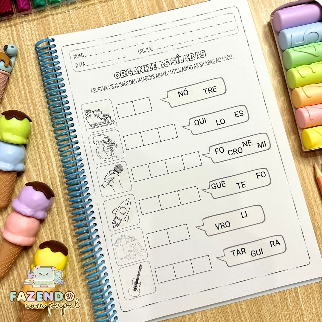 Organize as Sílabas - Sílabas Complexas - Imagem 5